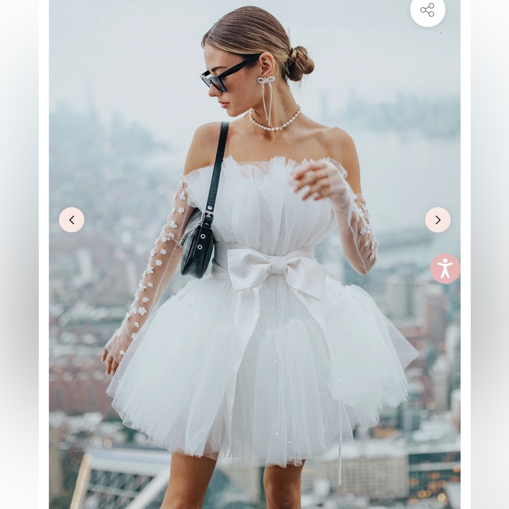 Untamed Petals Arlington Mini Pearl Dress